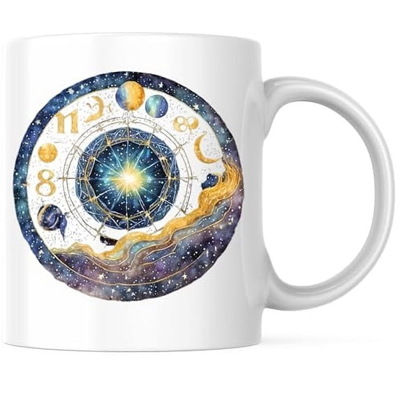 Bliss Monkey Co. - 11 Ounce Coffee Mug - Printed On Both Sides - Microwave & Dishwasher Safe - White Handle & Interior - BMCM00713