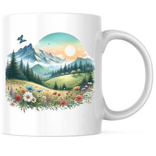 Bliss Monkey Co. Coffee Mug - Coffee Mug - 11 Ounce Coffee Cup - Premium Ceramic - Design Printed On Both Sides - BMCM02292