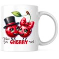 Bliss Monkey Co. I Love You Cherry Much Coffee Mug Funny Punny Jokes