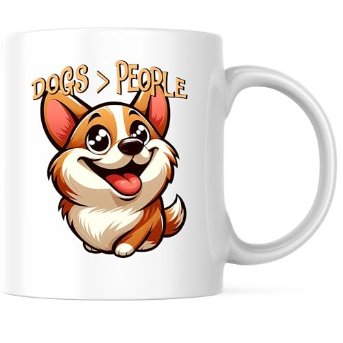 Bliss Monkey Co. Shiba Inu Dogs > People Coffee Mug - Shiba Inu Dog Breed Coffee Mug - 11 Ounce Coffee Cup - Premium Ceramic - Design Printed On Both Sides - BMCM02401