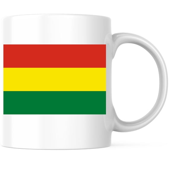 Bliss Monkey Co. World Flag Coffee Mug - Pride - 11 Ounce Coffee Mug - Printed On Both Sides - Choose from Over 100 Countries - Microwave & Dishwasher Safe - White Handle & Interior - BMCM00829