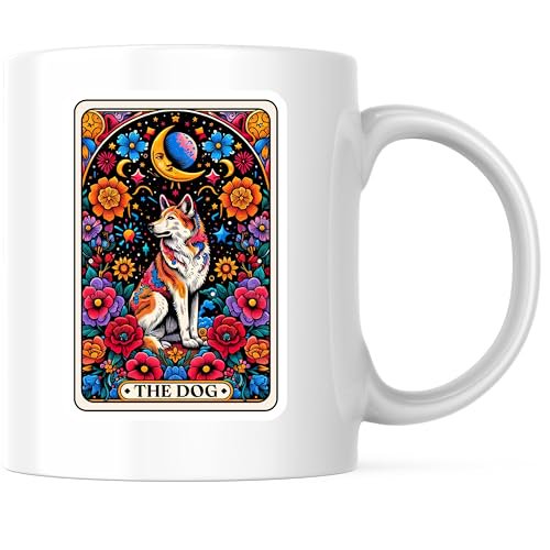 Bliss Monkey Co. Zodiac Dog Coffee Mug - Colorful Canine Design - Astrology Themed 11 Ounce Ceramic Mug - Premium Ceramic - Design Printed On Both Sides - BMCM04452