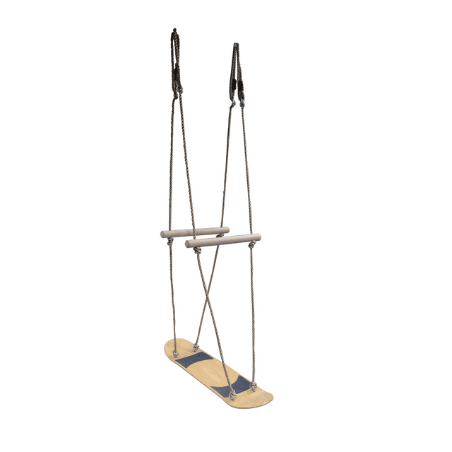 Bliss Outdoors Wooden Skateboard Swing W/ Handle Bars & Hanging Hardware, 200 lb. Capacity