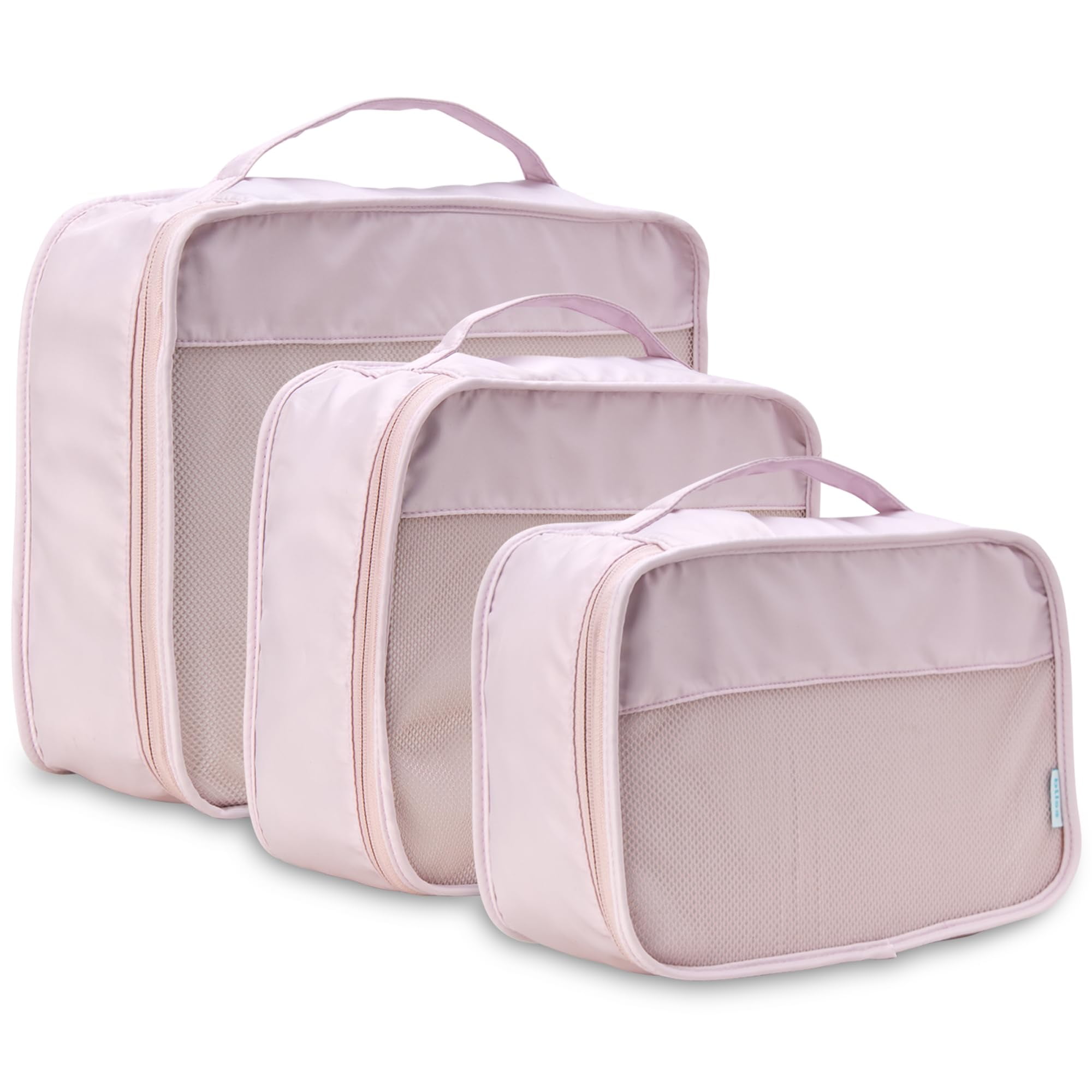 Bliss Packing Cubes for Travel - 3 Piece Compression Packing Cubes Travel Bags Organizer for Luggage
