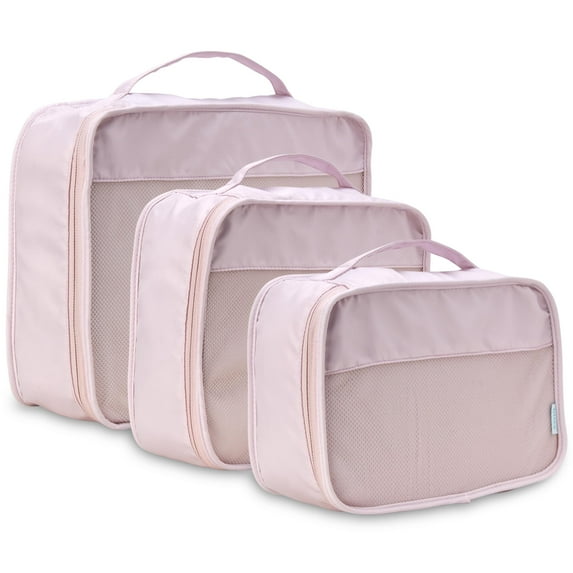 Bliss Packing Cubes for Travel - 3 Piece Compression Packing Cubes Travel Bags Organizer for Luggage