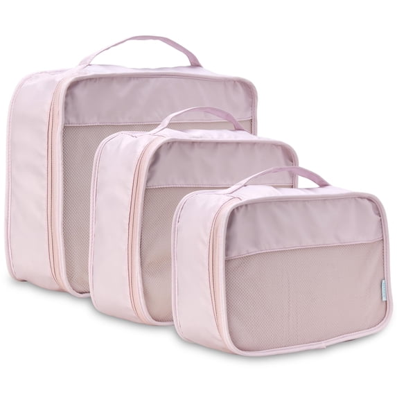 Bliss Packing Cubes for Travel - 3 Piece Compression Packing Cubes Travel Bags Organizer for Luggage