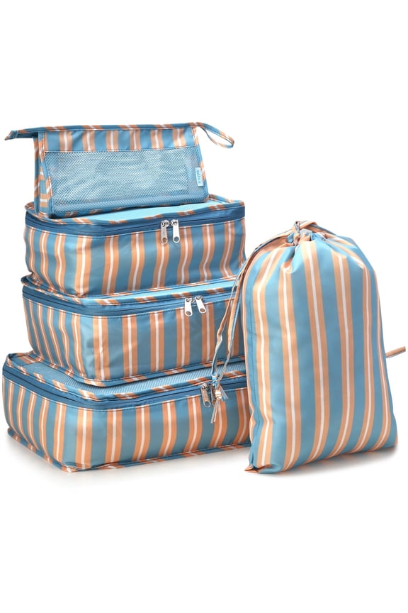 Packing Cubes Compression Bags Organizer for Luggage with Laundry Bag 5 Piece Set