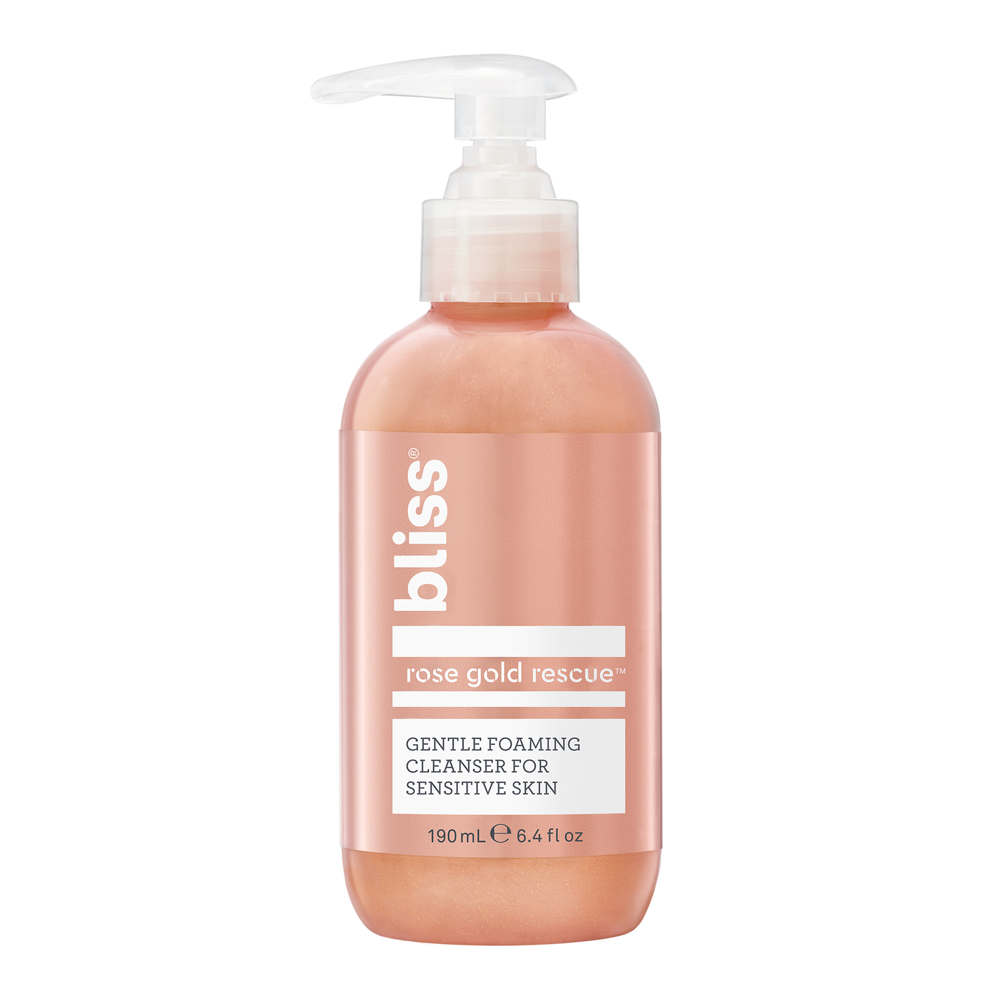 Bliss Rose Gold Rescue™ Foaming Facial Cleanser, Normal to Sensitive Skin, 6.4 fl oz - image 1 of 2