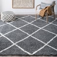 thumbnail image 1 of Bliss Rugs Transitional Diamond 4' x 5'3'' Gray and White Polypropylene Indoor Area Rug, 4' x 5'3'', 1 of 10