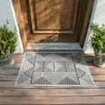 thumbnail image 1 of Bliss Rugs Bailey Transitional 2' x 3' Dark Gray and White Indoor Outdoor Area Rug, 1 of 8