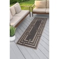 thumbnail image 1 of Bliss Rugs Bailey Transitional 2' x 7' Black and Natural Indoor Outdoor Area Rug, 1 of 8