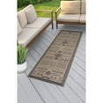 thumbnail image 1 of Bliss Rugs Bailey Transitional 2' x 7' Black and Natural Indoor Outdoor Area Rug, 1 of 8