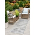 thumbnail image 1 of Bliss Rugs Bailey Transitional 2' x 7' Gray and Beige Indoor Outdoor Area Rug, 1 of 8
