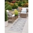 thumbnail image 1 of Bliss Rugs Bailey Transitional 2' x 7' Gray and White Indoor Outdoor Area Rug, 1 of 8