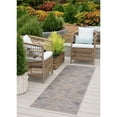 thumbnail image 1 of Bliss Rugs Bailey Transitional 2' x 7' Natural and Gray Indoor Outdoor Area Rug, 1 of 8