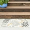 thumbnail image 1 of Bliss Rugs Floral Indoor Outdoor Rug Low-Profile Reversible Floor Mat for Patio, Entrance, Front Door | Cream, 2' x 3', 1 of 10