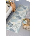 thumbnail image 1 of Bliss Rugs Floral Indoor Outdoor Rug Reversible Runner Rug for Patio, Hallway, Entryway, Deck, Navy ,2' x 8', 1 of 10