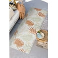 thumbnail image 1 of Bliss Rugs Floral Indoor Outdoor Rug Reversible Runner Rug for Patio, Hallway, Entryway, Deck, Orange ,2' x 8', 1 of 10