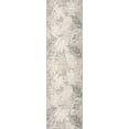 thumbnail image 1 of Bliss Rugs Floral Indoor Outdoor Rug Water Resistant Runner Rug for Patio, Hallway, Entryway, Deck, Gray ,2' x 8', 1 of 7