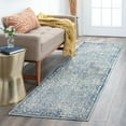 thumbnail image 1 of Bliss Rugs Floral Traditional Indoor Runner Rug for Hallway, Entryway, Kitchen, Gray ,2' x 8', 1 of 8
