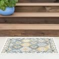 thumbnail image 1 of Bliss Rugs Geometric Indoor Outdoor Rug Low-Profile Reversible Floor Mat for Patio, Entrance, Front Door | Navy, 2' x 3', 1 of 10