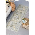 thumbnail image 1 of Bliss Rugs Geometric Indoor Outdoor Rug Reversible Runner Rug for Patio, Hallway, Entryway, Deck, Cream ,2' x 8', 1 of 11
