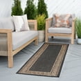 thumbnail image 1 of Bliss Rugs Greek Key Indoor Outdoor Rug Water Resistant Runner Rug for Patio, Hallway, Entryway, Deck, Gold ,2' x 8', 1 of 8