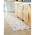 thumbnail image 1 of Bliss Rugs Magic Traditional 2' x 7' Blue and Cream Indoor Area Rug, 1 of 6