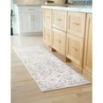 thumbnail image 1 of Bliss Rugs Magic Traditional 2' x 7' Blue and Cream Indoor Area Rug, 1 of 6