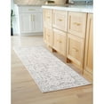 thumbnail image 1 of Bliss Rugs Magic Traditional 2' x 7' Cream and Gray Indoor Area Rug, 1 of 6