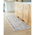 thumbnail image 1 of Bliss Rugs Magic Traditional 2' x 7' Gray and Cream Indoor Area Rug, 1 of 6