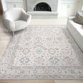 thumbnail image 1 of Bliss Rugs Magic Traditional 5' x 7' Blue and Cream Indoor Area Rug, 1 of 6