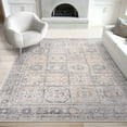 thumbnail image 1 of Bliss Rugs Magic Traditional 5' x 7' Cream and Gray Indoor Area Rug, 1 of 6