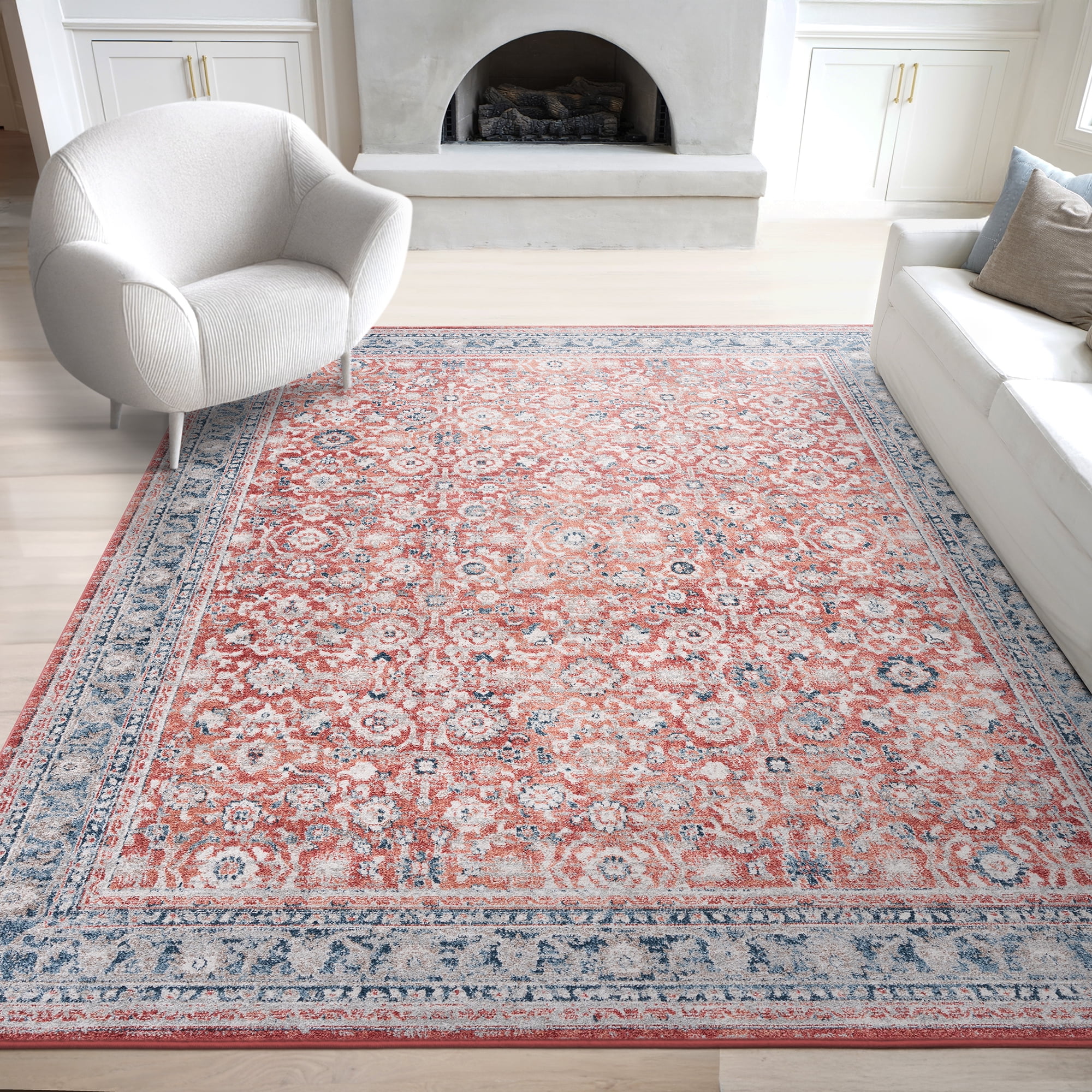 Bliss Rugs Magic Traditional 8' x 10' Multi-Color Indoor Area Rug