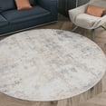 thumbnail image 1 of Bliss Rugs Modern Contemporary Abstract Round Rug for Living Room, Dining Room | Gray, 5'3''Round, 1 of 5