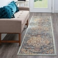 thumbnail image 1 of Bliss Rugs Oriental Rug Traditional Indoor Runner Rug for Hallway, Entryway, Kitchen, Gray ,2' x 8', 1 of 8