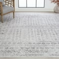 thumbnail image 1 of Bliss Rugs Persian Traditional Geometric Diamond Area Rug, Indoor Rugs for Living Room, Dining Room, Bedroom | Gray, 4' x 6' (4'x5'3''), 1 of 8