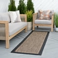 thumbnail image 1 of Bliss Rugs Solid Border Indoor Outdoor Rug Water Resistant Runner Rug for Patio, Hallway, Entryway, Deck, Gold ,3' x 10', 1 of 8