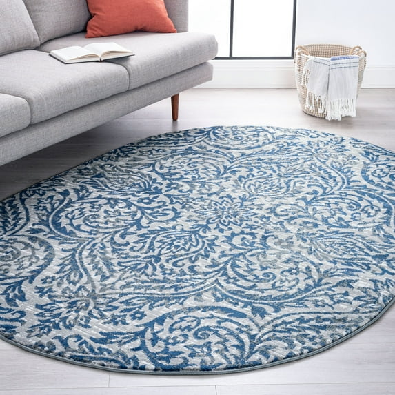 Bliss Rugs Tahuhlah Traditional Indoor Oval Area Rug