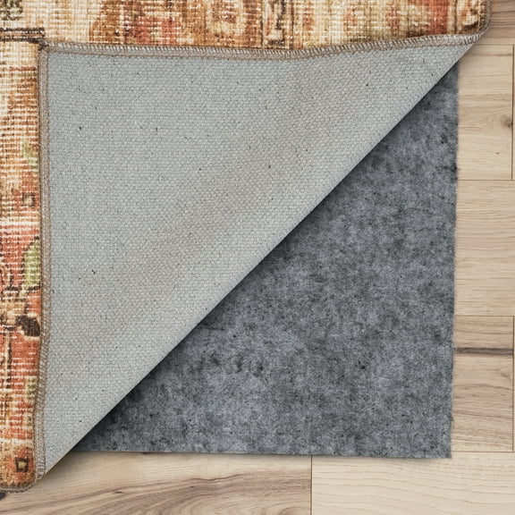 Bliss Rugs Thick Dual Layer Felt PVC Dots Rug Pad Non-Slip for Area Rugs Hardwood Floors, 1'8"x3'