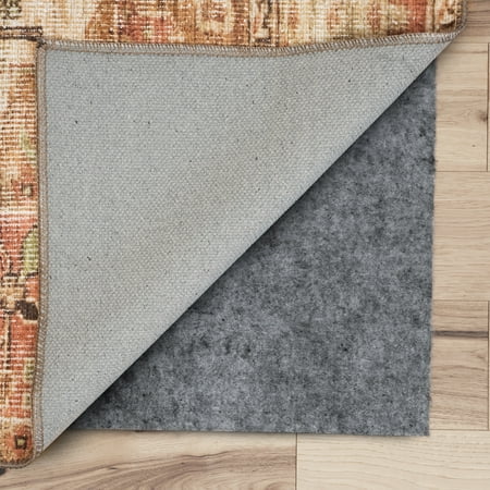 Bliss Rugs Thick Dual Layer Felt PVC Dots Rug Pad Non-Slip for Area Rugs Hardwood Floors, 5'x 6'11"
