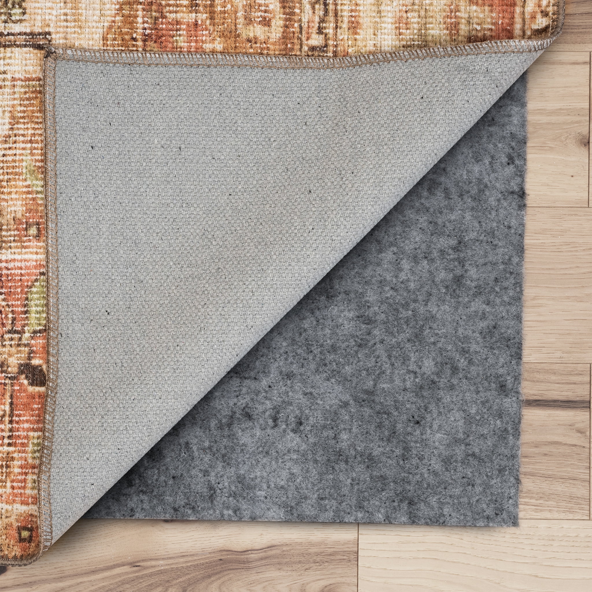Bliss Rugs Thick Dual Layer Felt PVC Dots Rug Pad Non-Slip for Area Rugs Hardwood Floors, 7'5"x 9'11"