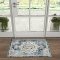 thumbnail image 1 of Bliss Rugs Traditional Indoor Doormat Medallion Floor Mat for Entrance, Indoor Door Mat | Blue, 2' x 3', 1 of 9