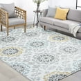 thumbnail image 1 of Bliss Rugs Vintage Area Rug, Floral Indoor Rugs for Living Room, Dining Room, Bedroom | Cream, 8' x 10' (7'11''x10'3''), 1 of 8