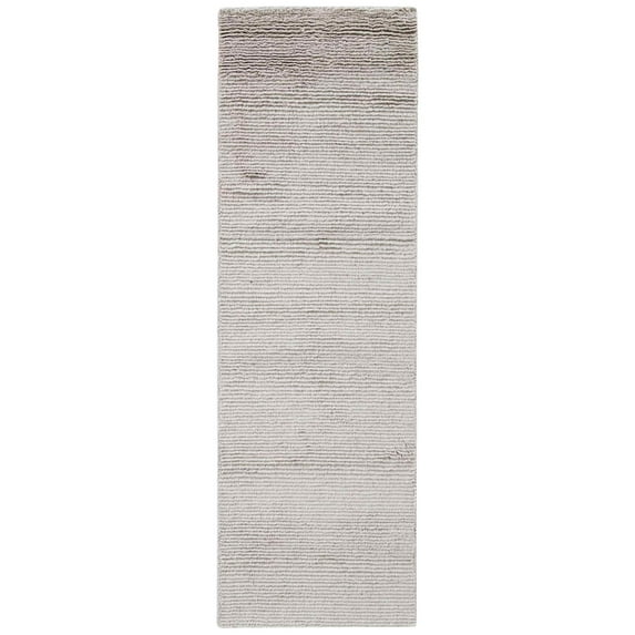 Bliss Solid Area Rug, Light Gray - 2'6"x8'