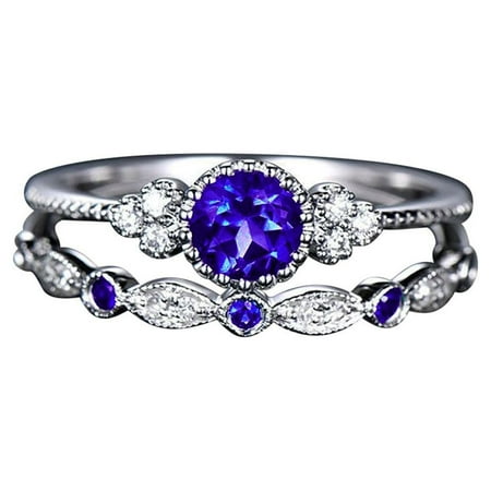 Bliss Solitaire, Diamond Ring, Sterling Silver, 2 Count