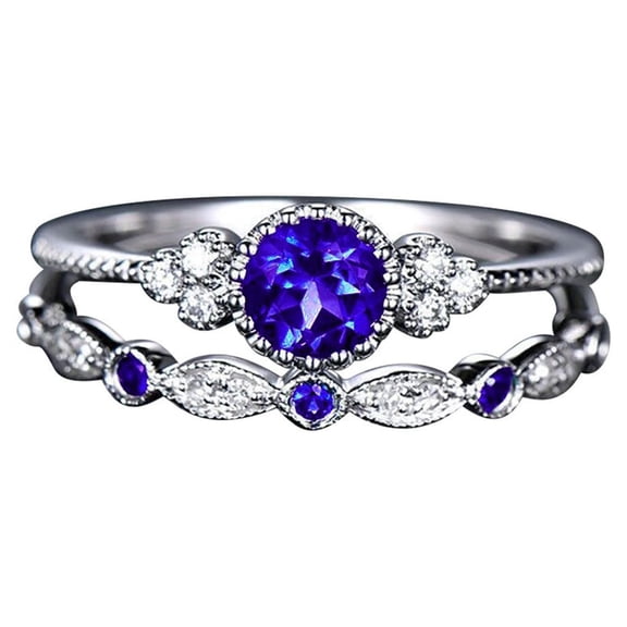Bliss Solitaire, Diamond Ring, Sterling Silver, 2 Count