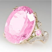 Bliss Vintage Geometric Alloy Ring with Artificial Gemstones, Fashion Jewelry, Alloy