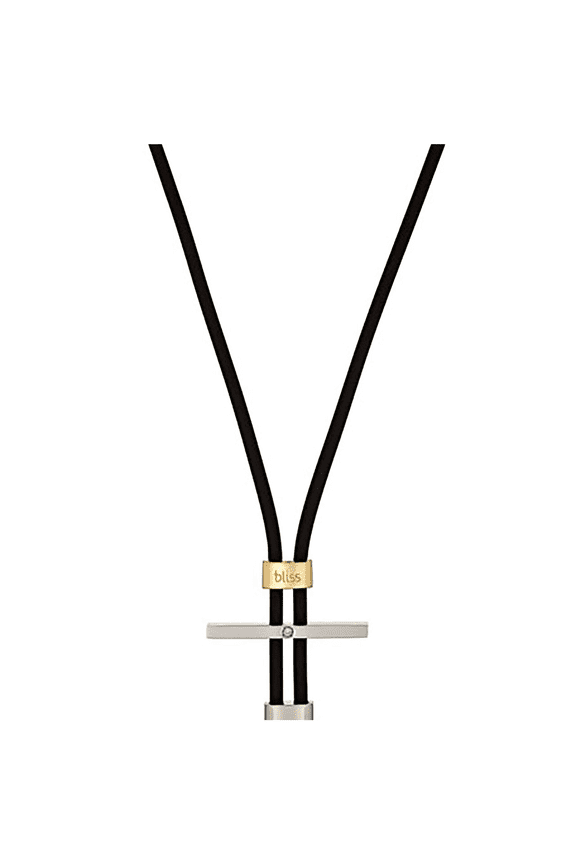 Mistral Cord Necklace Stainless Steel 18K Gold 16.5 Inches
