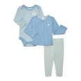 thumbnail image 1 of Bliss by Garanimals Baby Girls Jacket, Bodysuit and Leggings Set, 3-Piece, Sizes 0M-12M, 1 of 4